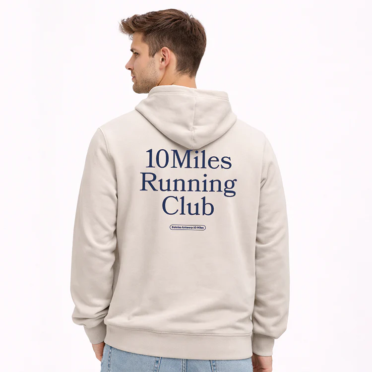 Baloise Antwerp 10 Miles Running Club - Hoodie beige