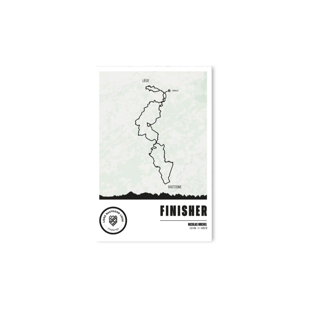 LBL Challenge - Finisher poster - 30x45 cm