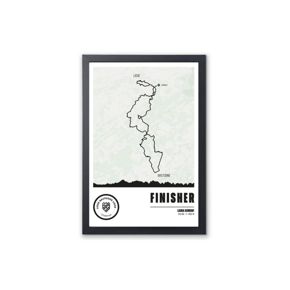 LBL Challenge - Framed finisher poster - 30x45 cm