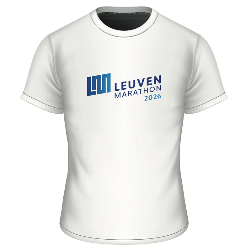 Leuven Marathon - T-shirt Champions white
