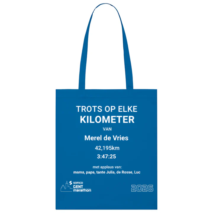 Sofico Gent Marathon - Totebag finisher 'Trots'